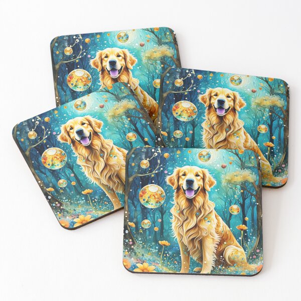 Item preview, Mosaic Golden Retriever  designed and sold by Wags & Tails.