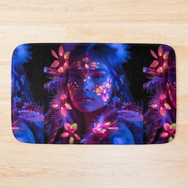 Item preview, Electric Heritage: Neon Tribal Splendor designed and sold by AI-Only Creations.