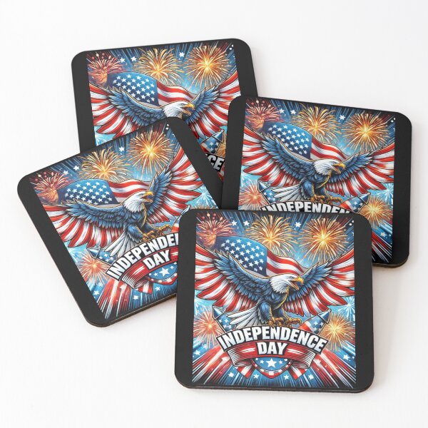 Item preview, Patriotic Bald Eagle Independence Day designed and sold by Watercolored-Me.