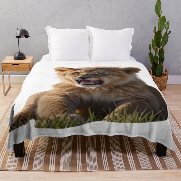 Item preview, "Adorable Lion Cub: The Tiny King of the Jungle" designed and sold by merve02shop.