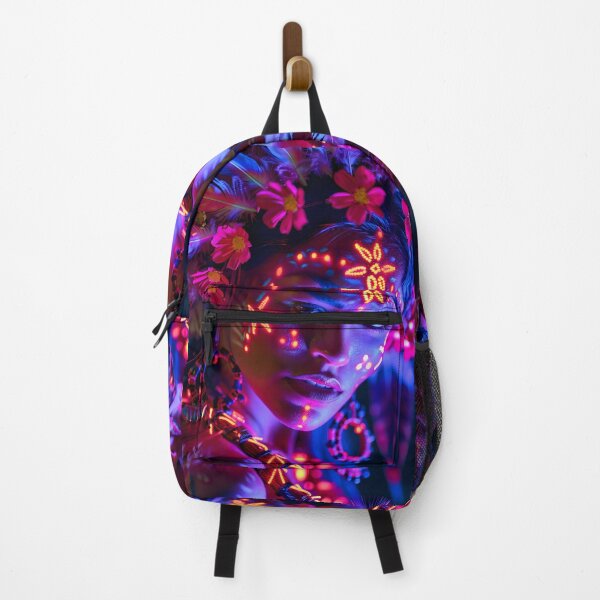 Item preview, Vivid Ancestry: Neon Tribal Glow designed and sold by AI-Only Creations.