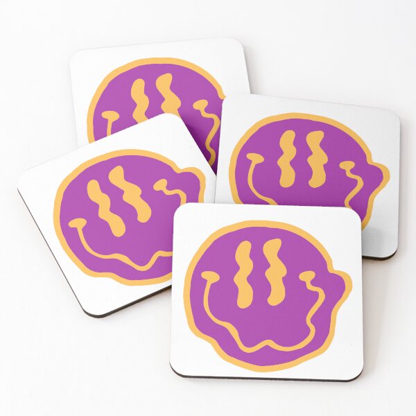 Item preview, purple yellow smiley face designed and sold by lunathestudio.