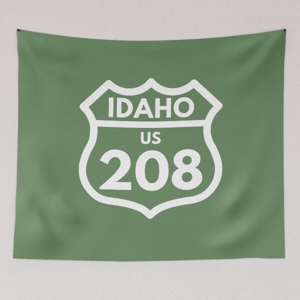 Item preview,  Idaho 208 (Interstate Sign Design) 03d white designed and sold by Gilby-Designs.