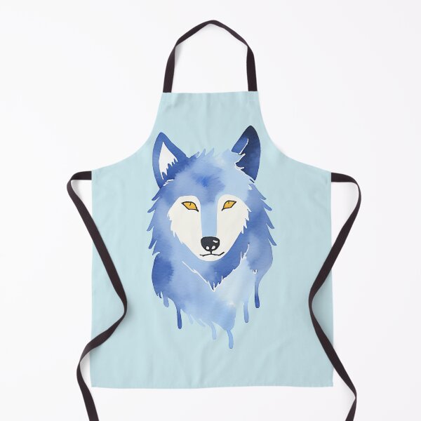 Item preview, Watercolor Wolf Blue designed and sold by PaulHawkDesigne.
