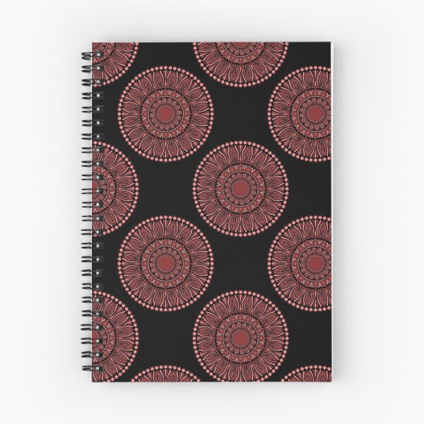 Item preview, Fashion Week Cabernet Coral Whirl Polka Dots Mandala designed and sold by Triplicate Limited.