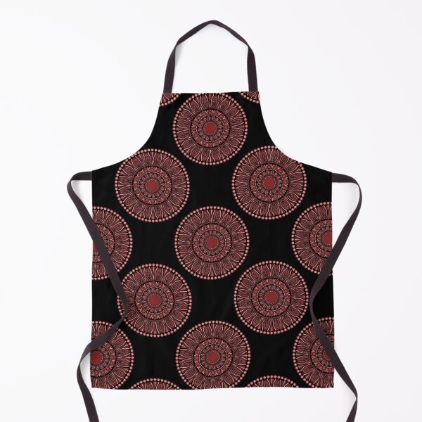 Item preview, Fashion Week Cabernet Coral Whirl Polka Dots Mandala designed and sold by Triplicate Limited.