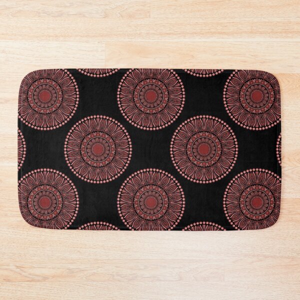 Item preview, Fashion Week Cabernet Coral Whirl Polka Dots Mandala designed and sold by Triplicate Limited.