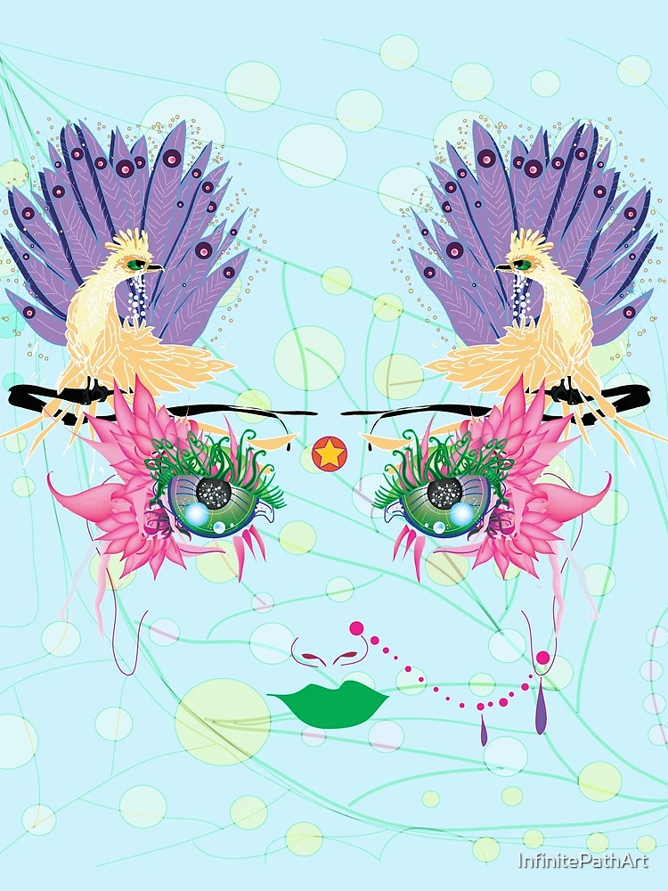 Thumbnail 3 of 3, Scarf, peacocks designed and sold by InfinitePathArt.
