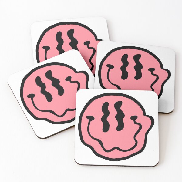 Item preview, pink black smiley face designed and sold by lunathestudio.