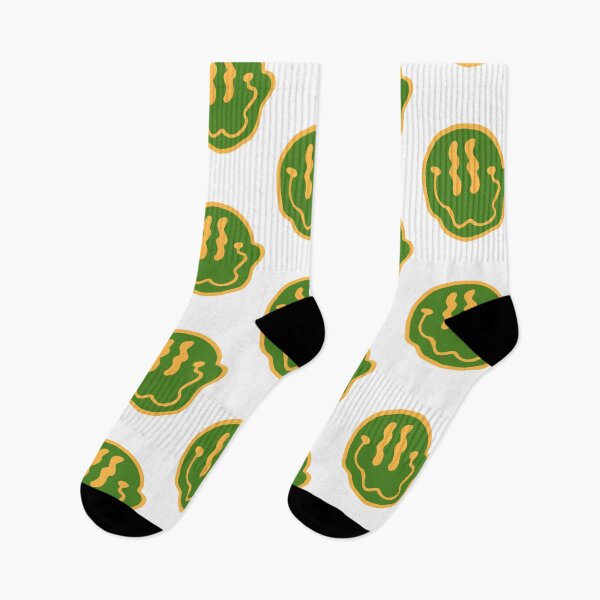 Item preview, green yellow smiley face designed and sold by lunathestudio.