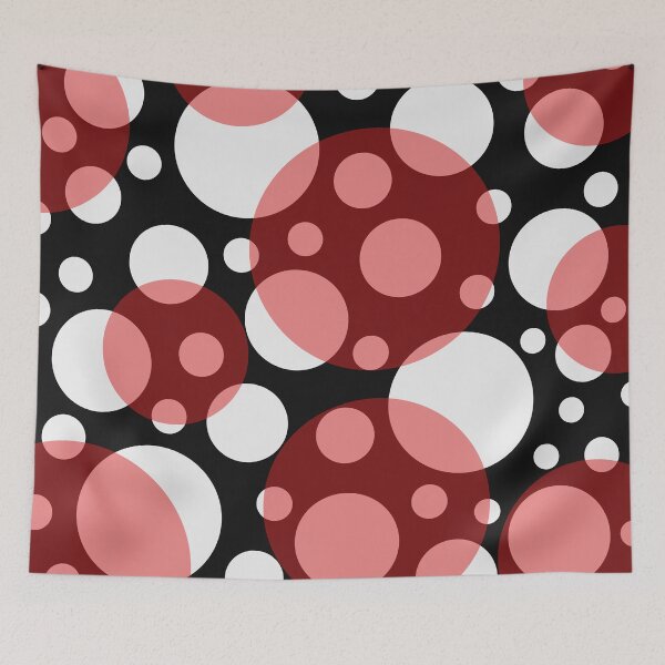Item preview, red white and black polka dot pop art designed and sold by pauloneill-art.