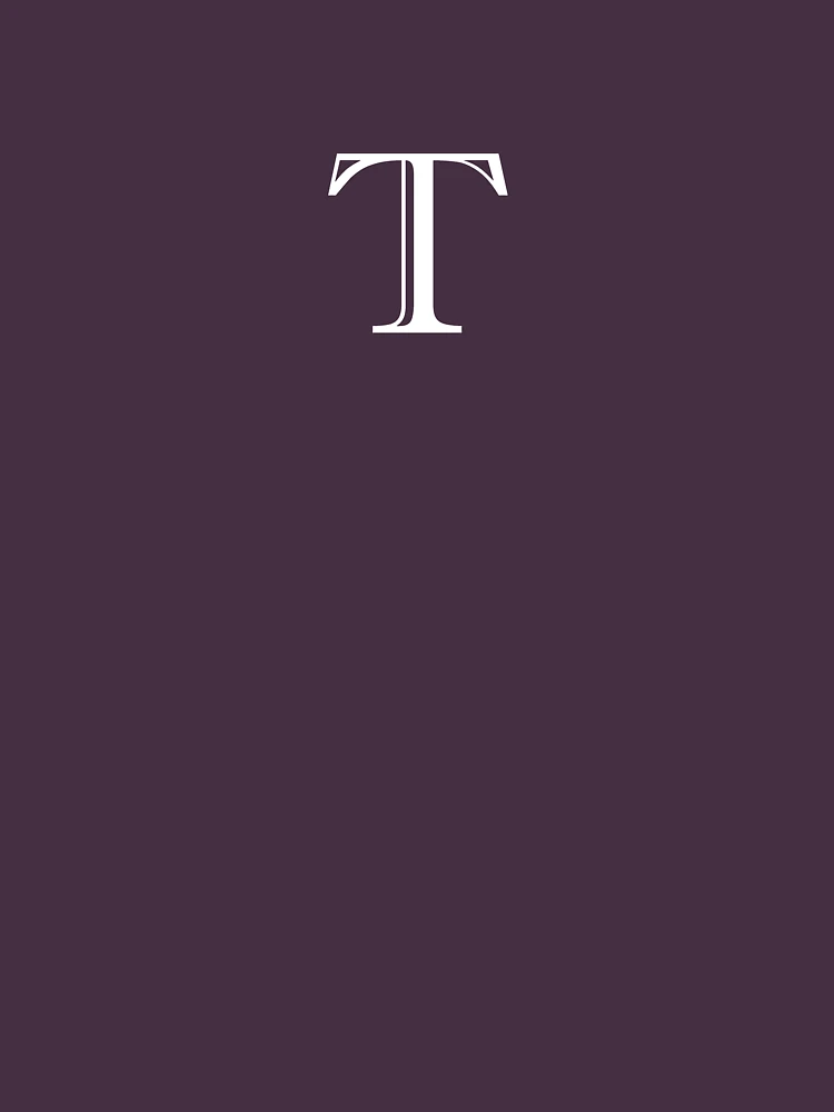 Thumbnail 4 of 4, Relaxed T-Shirt, T Monogram designed and sold by ShellSticker.