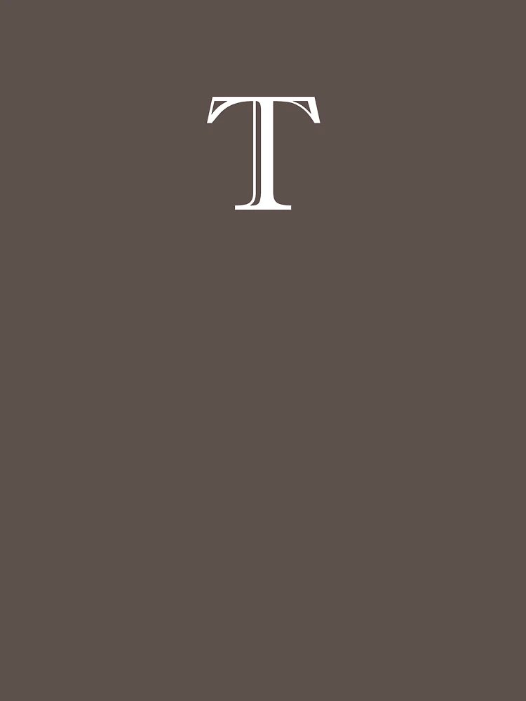 Thumbnail 4 of 4, V-Neck T-Shirt, T Monogram designed and sold by ShellSticker.