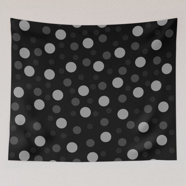 Item preview, monochrome retro pop art polka dots designed and sold by pauloneill-art.
