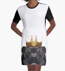the King, Paper Hats Graphic T-Shirt Dress