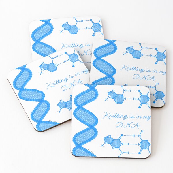 Item preview, Knitting is in my DNA Blue designed and sold by Gingers-Brain.