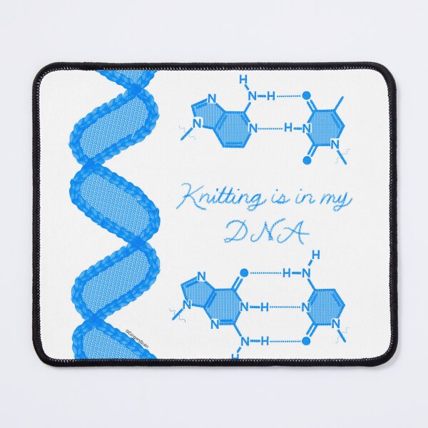 Item preview, Knitting is in my DNA Blue designed and sold by Gingers-Brain.