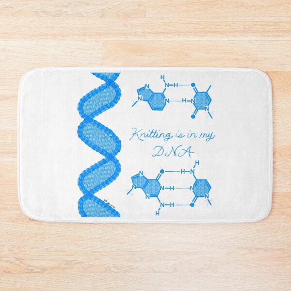 Item preview, Knitting is in my DNA Blue designed and sold by Gingers-Brain.