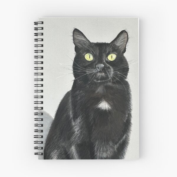 Item preview, Copie de Black cat yellow eyes original pastel drawing designed and sold by ROXANEDS.