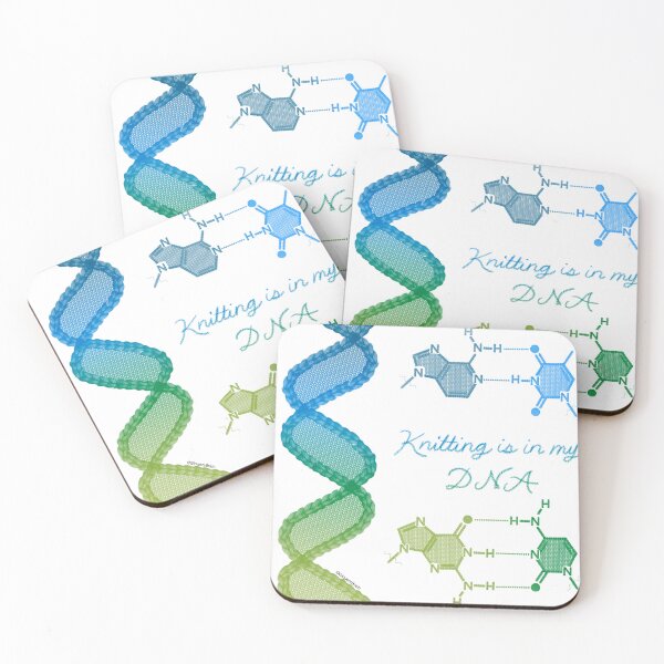 Item preview, Knitting is in my DNA Blue/Green Gradient designed and sold by Gingers-Brain.