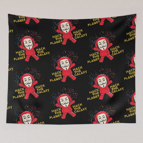 Item preview, Hack the planet, Hack the galaxy, hackers design designed and sold by WuweiDG.