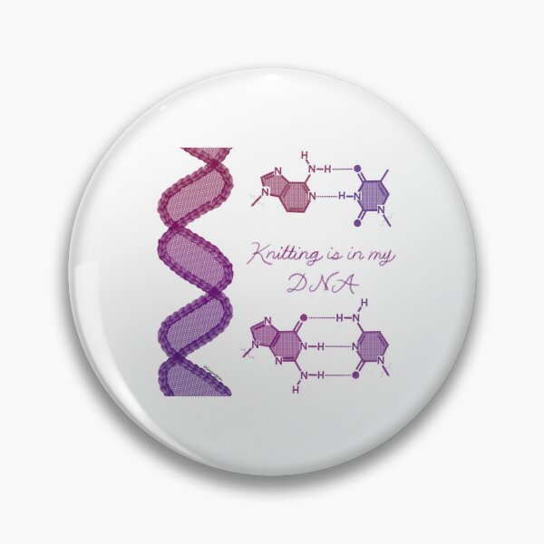 Item preview, Knitting is in my DNA Pink/Purple Gradient designed and sold by Gingers-Brain.