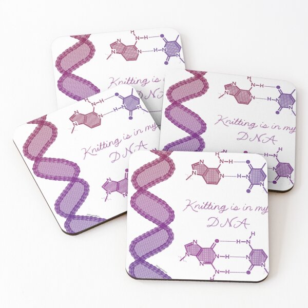 Item preview, Knitting is in my DNA Pink/Purple Gradient designed and sold by Gingers-Brain.