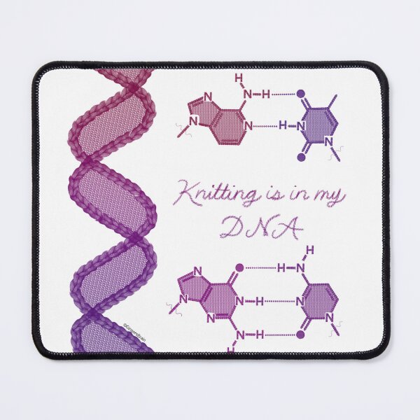 Item preview, Knitting is in my DNA Pink/Purple Gradient designed and sold by Gingers-Brain.