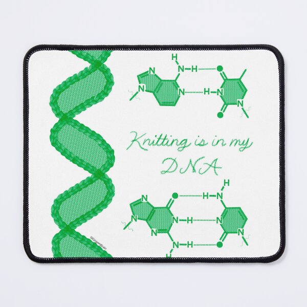 Item preview, Knitting is in my DNA, Green designed and sold by Gingers-Brain.