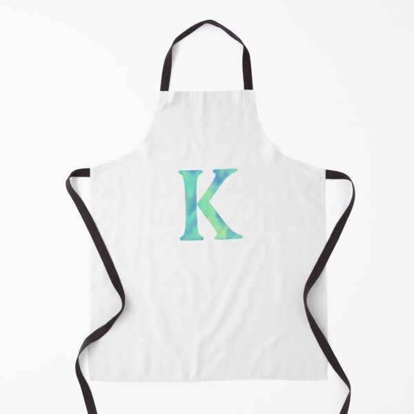 Item preview, “K” aqua designed and sold by Ninidesignss.