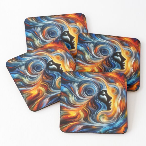 Item preview, The Enigmatic Woman in The Abstract Art designed and sold by redask2me.