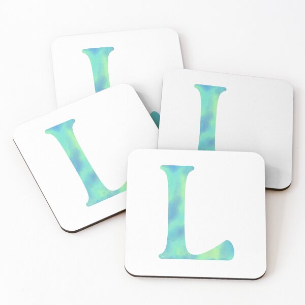 Item preview, “L” aqua designed and sold by Ninidesignss.