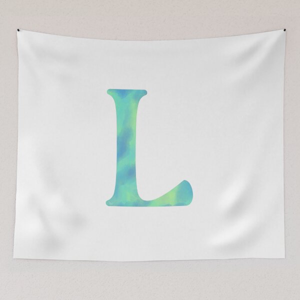 Item preview, “L” aqua designed and sold by Ninidesignss.