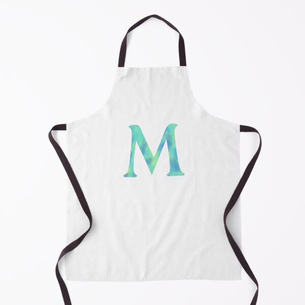 Item preview, “M” aqua designed and sold by Ninidesignss.