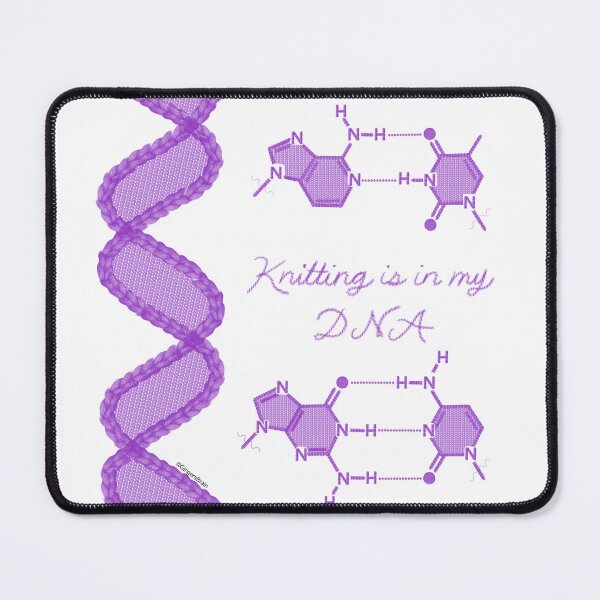 Item preview, Knitting is in my DNA, Purple designed and sold by Gingers-Brain.