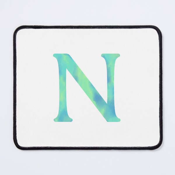 Item preview, “N” aqua designed and sold by Ninidesignss.