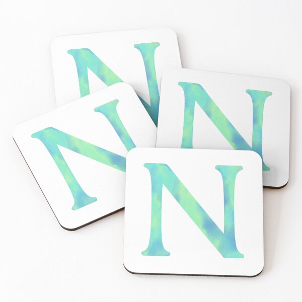 Item preview, “N” aqua designed and sold by Ninidesignss.