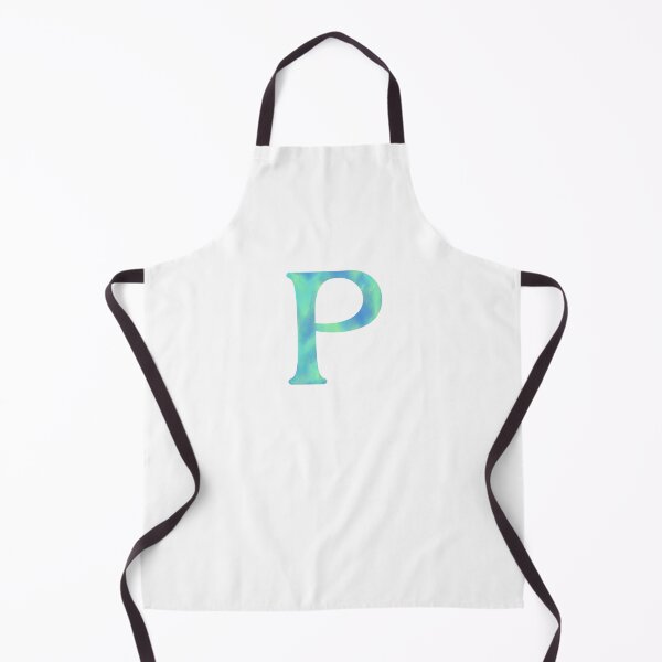 Item preview, “P” aqua designed and sold by Ninidesignss.