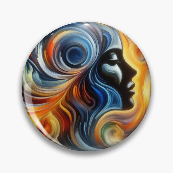 Item preview, The Enigmatic Woman in The Abstract Art designed and sold by redask2me.