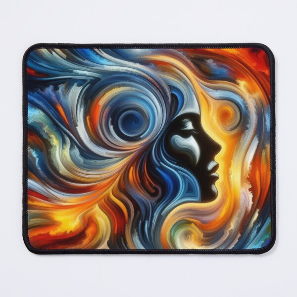 Item preview, The Enigmatic Woman in The Abstract Art designed and sold by redask2me.