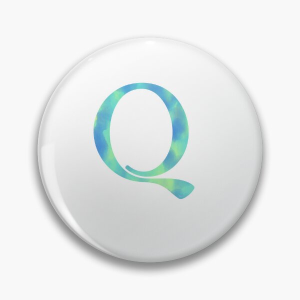 Item preview, “Q” aqua designed and sold by Ninidesignss.