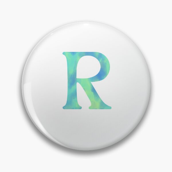 Item preview, “R” aqua designed and sold by Ninidesignss.