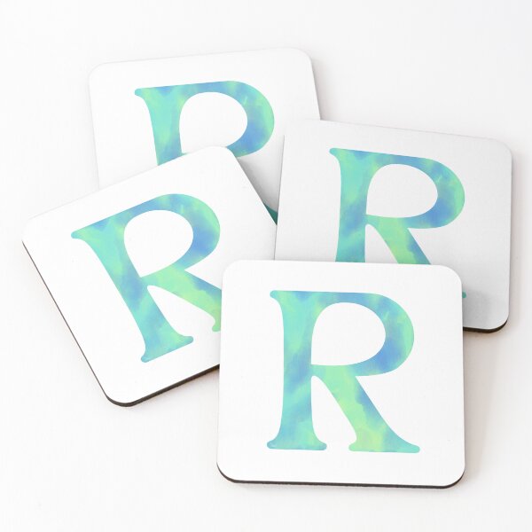 Item preview, “R” aqua designed and sold by Ninidesignss.