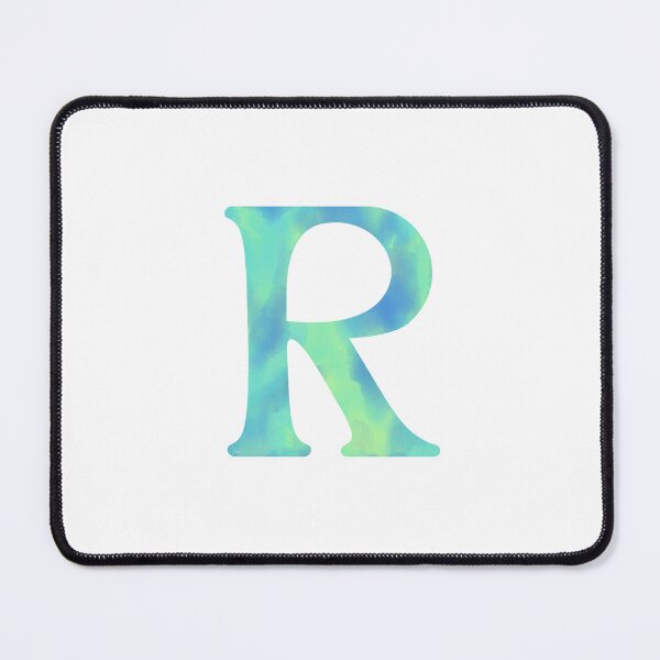 Item preview, “R” aqua designed and sold by Ninidesignss.