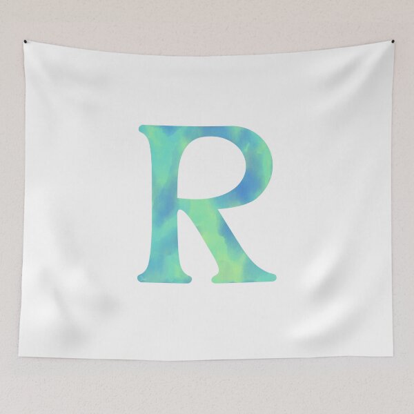 Item preview, “R” aqua designed and sold by Ninidesignss.