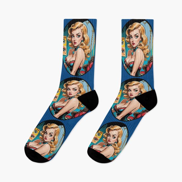 Item preview, Classic Vintage Comic Style American Pinup Girl designed and sold by TheArtOfPat.