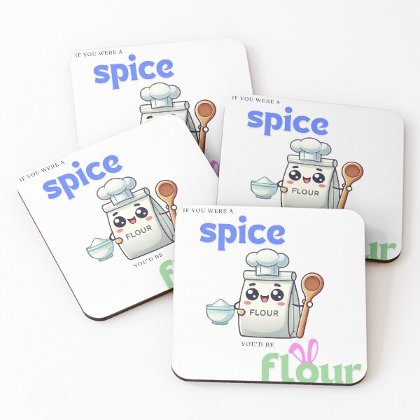 Item preview, Kawaii Insult: If You Were A Spice, You'd Be Flour designed and sold by CrypRenaissance.