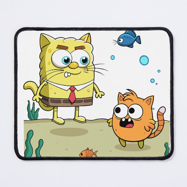 Item preview, Fluffy Cat as SpongeCat vs. a Crabby Foe designed and sold by omerfdln34.