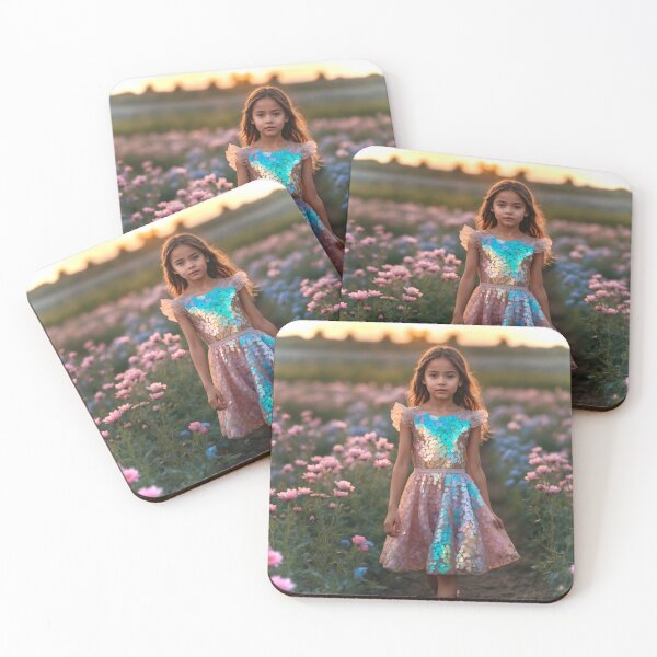 Item preview, ‏Dreamy Flower Girl designed and sold by RedPandaDreams.