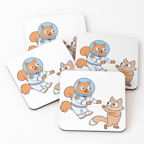 Item preview, Fluffy Cat in a Spacesuit Playing with a Space Squid designed and sold by omerfdln34.
